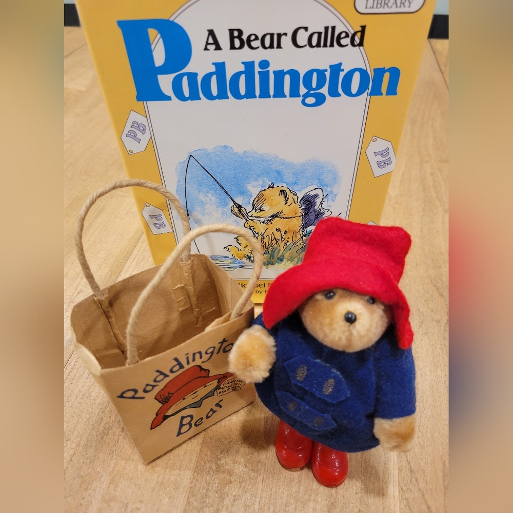 Vintage Paddington Toy and Book